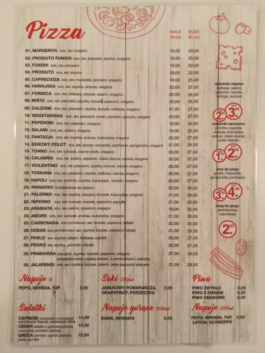 Menu Pizzeria La Formica-2